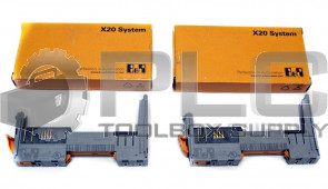 LOT OF 2 NEW B&R X20BM01 POWER SUPPLY BUS MODULE REV. F0