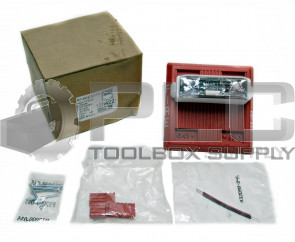 NEW COOPER MT-241575W-FR MULTITONE SIGNAL W/STROBE 24VDC 15/75CD WALL RED