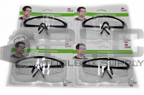 LOT OF 4 NEW 3M TEKK 90791-LG LANDSCAPER SAFETY EYEWEAR 