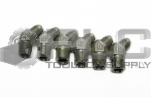 LOT OF 6 NEW PARKER 6-6 VTX-S MALE 45 DEG ELBOW 3/8 JIC X 3/8 NPT MALE STEEL