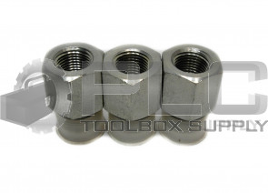 LOT OF 3 CONNECTOR ADAPTER 1-1/16" MALE O-RING X 1/2" FEMALE, STEEL