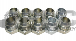 LOT OF 10 TUBE PLUG 37 DEGREE JIC 1" TUBE OD 1-5/16"-12 THREAD, STEEL