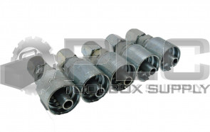 LOT OF 5 NEW PARKER 11143-6-6 FITTING 3/8" HOSE X 3/8" MALE FERULOK FLARELESS