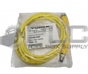 SEALED NEW TURCK CRISPLANT 100C405.0200 8PIN EURO DRIVE I/O CABLE U0889-70