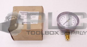 NEW ASHCROFT 25-1490-A-02L-10# LOW PRESSURE GAUGE SIZE 2-1/2 CONN LOWER 1/4 NPT