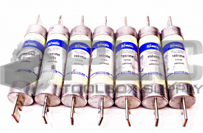 LOT OF 7 FERRAZ SHAWMUT TRS125R TRI-ONIC DUAL-ELEMENT TIME DELAY FUSE 125A 600V