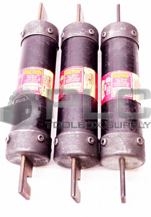 LOT OF 3 BUSSMANN FRS-R-110 FUSETRON CURRENT LIMITING CLASS RK5 FUSE 600VAC