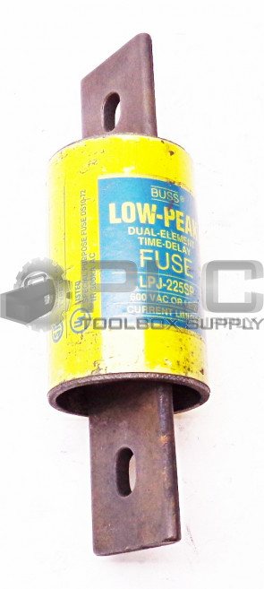 BUSSMANN LPJ-225SP LOW-PEAK DUAL-ELEMENT TIME DELAY FUSE 600VAC
