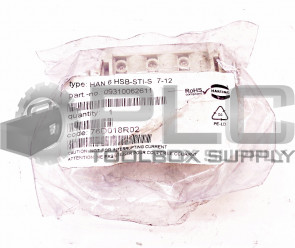 NEW HARTING 9310062611 HEAVY DUTY POWER CONNECTOR HAN 6 HSB-STI-S