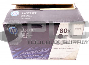 NEW HP CF280XD LASERJET DUAL PACK BLANK INK CARTRIDGES 80X