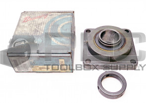 NEW BROWNING VF4E-235 2-3/16" FLANGE 4-BOLT SQUARE ROLLER BEARING UNIT