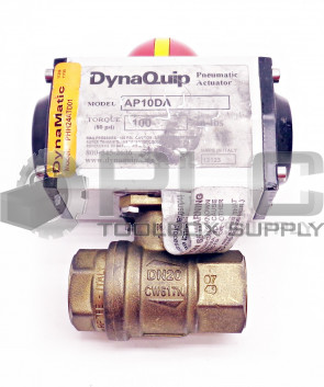 NEW DYNAQUIP AP10DA BALL VALVE 3/4"