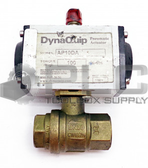 DYNAQUIP AP10DA BALL VALVE 3/4" *READ*