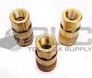 LOT OF 3 NEW PARKER B23 3/8" BRASS COUPLER