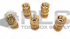 LOT OF 5 NEW PARKER B23E BRASS COUPLER 3/8" NPTF
