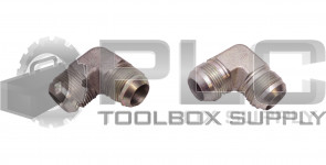 LOT OF 2 NEW PARKER 7/8" IN 1-5/16" THREAD 2-SIDE TAPERED MALE 90° ELBOW FITTING