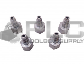 LOT OF 5 NEW PARKER H3C-E 3/8" IN STEEL COUPLER PLUG