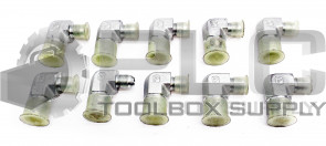 LOT OF 10 NEW PARKER 1/2" IN MALE 1/2" TAPERED MALE 90° ELBOW FITTING