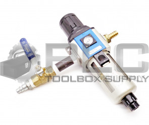 NITRA AFR-4433-M REGULATOR W/BRACKET 20-130 PSI W/NIBCO T-FP600A BALL VALVE