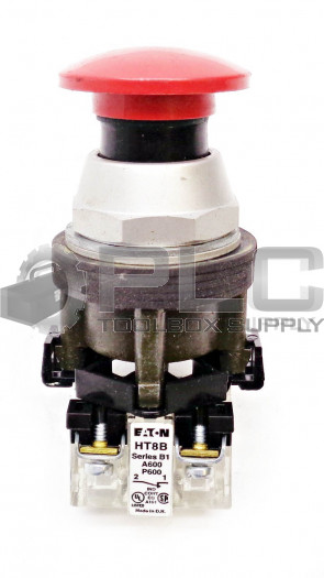 NEW EATON HT8B RED PUSH PULL BUTTON W/CONTACT BLOCK