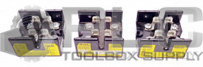 LOT OF 3 BUSSMANN T30030-2SR FUSEHOLDER 300V-30A 10-18 CU FOR CLASS T FUSE