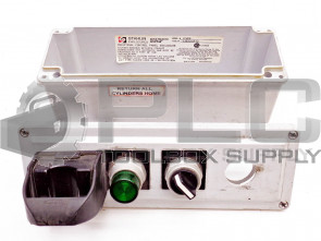 STAHLIN CF4PB PUSH BUTTON 4-HOLD ENCLOSER W/CUTLER HAMMER HT8A/B1 CONTACT BLOCKS