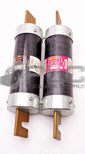 LOT OF 2 NEW BUSSMANN FRS-R-400 FUSETRON DUAL ELEMENT TIME DELAY CLASS RK5 FUSE