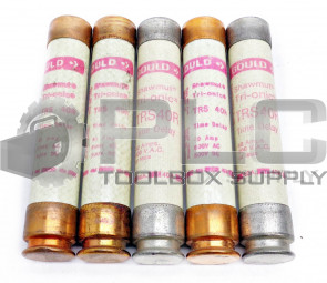 LOT OF 5 GOULD SHAWMUT TRS40R TRIONIC TIME DELAY FUSE 40AMPS 600V