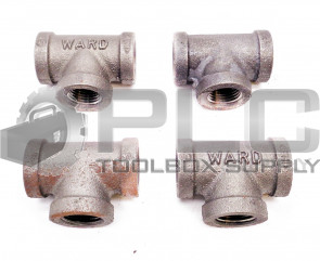 LOT OF 4 WARD FM 1/2" TEE PIPE FITTING