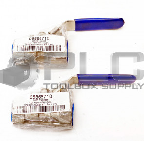 LOT OF 2 NEW 05866710 1/2" FEMALE 1PC STAINLESS STEEL BALL VALVE 2053.51432656