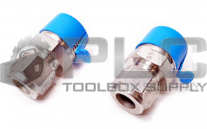LOT OF 2 NEW BI-LOK-316 STAINLESS STL COMPRESS FITTING 1/8 W/BI-LOK-316-1/2-AW