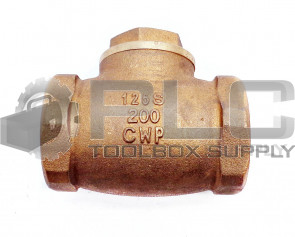 NEW 125S 200CWP 1-1/2" BRASS GATE VALVE