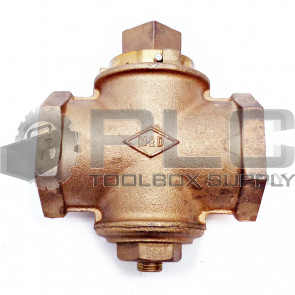 NEW MCD 25G 2-WAY BRONZE MANUAL PLUG VALVE 