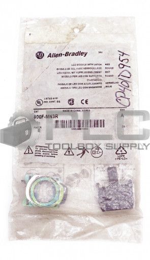 NEW ALLEN BRADLEY 800F-MN3R SER A LED MODULE W/LATCH
