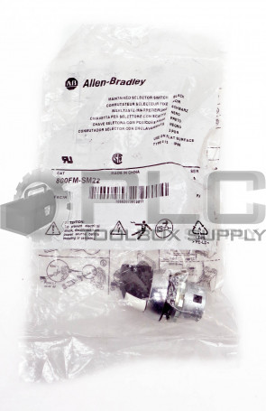 NEW ALLEN BRADLEY 800FM-SM22 SER A MAINTAINED SELECTOR SWITCH BLACK