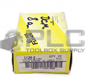 BOX OF 10 NEW BUSSMANN DCM-8 LIMITRON FAST-ACTING FUSE