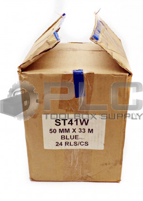 BOX OF 24 ROLLS NEW ST41W PVC INDUSTRY TAPE (50MM X 33M PER ROLL)