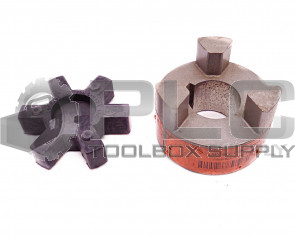 NEW LOVEJOY L-099 1.125/1-1/8" JAW COUPLING W/ RUBBER SPIDER INSERT L-099/L-100