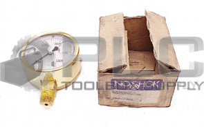 NOSHOK 25-300-5000 1/4" NPT PRESSURE GUAGE 0-5000 PSI BOTTOM CONNECT