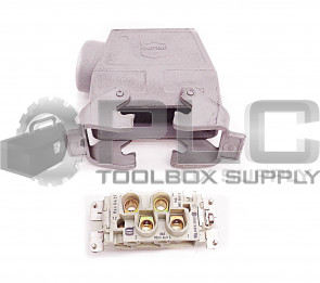 HARTING HAN K4/2F 80A/16A 4-PIN CONNECTOR W/HOUSING