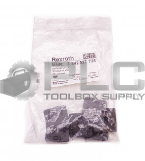LOT OF 6 NEW BOSCH REXROTH 3 842 527 738 SPACER PLATE 3842527738