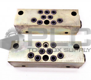 LOT OF 2 LUBRIQUIP NEW NPSF MANIFOLD DIVIDER VALVE