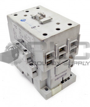 ALLEN BRADLEY 100-C60*00 SER B CONTACTOR W/2 100-S SER A 110/120V 50/60HZ COIL