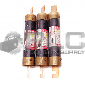 LOT OF 3 LITTELFUSE FLSR 100 TIME DELAY FUSESCLASS RK-5 600VAC