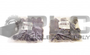 2 BAGS OF 24 NEW GRAINGER 6J572A 1" RUBBER SLIP-ON PROTECTIVE LEG TIPS