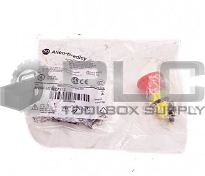 NEW ALLEN BRADLEY 800FP-MT44EPX12 SER A 40MM TWIST TO RELEASE RED SWITCH