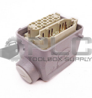 HARTING HOOD SIDE ENTRY W/ HAN-D25F CONNNECT W/HAN-D25M CONNECT +D02-X134