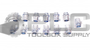 LOT OF 13 NEW 1/2" ELECTRICAL METALLIC TUBE EMT SET-SCREW CONNECTORS