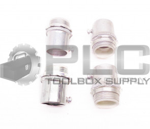LOT OF 4 NEW 1" ELECTRICAL METALLIC TUBE EMT SET-SCREW CONNECTORS