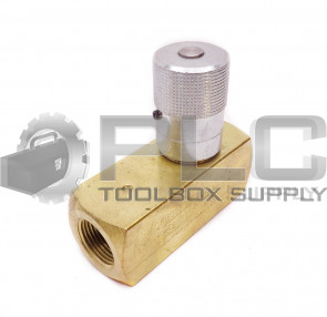 NEW PARKER F1200B 3/4" BRASS FLOW CONTROL VALVE 2000 PSI